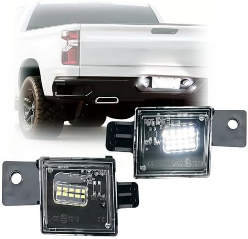 VZVYSGH LED License Plate Lights Tag Lamp for 2014-2025 Chevy Silverado GMC