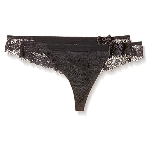 Selene Carlat, Pack de 2 Tangas Para Mujer, Gris, S
