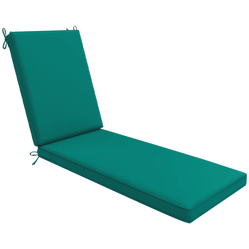 EXZFW Sun Lounger Cushion, Recliner Chair Cushio n, Sunbed Cushions for Sun Loungers, Sunbed Mattress, Sun Lounger Mattress, Garden Patio Beach Cushions for Sun Lounger,Green 31,178x59x10cm