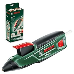 Bosch Home and Garden Akku Heißklebepistole GluePen (Micro-USB-Ladegerät, 4x Klebestick Ultrapower, 3,6 Volt, im Karton…