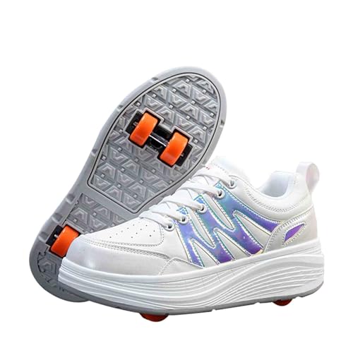 Roller Skate Shoes with 4 Wheels, Sneakers for Kids Boys Girls Birthday Thanksgiving Christmas Day