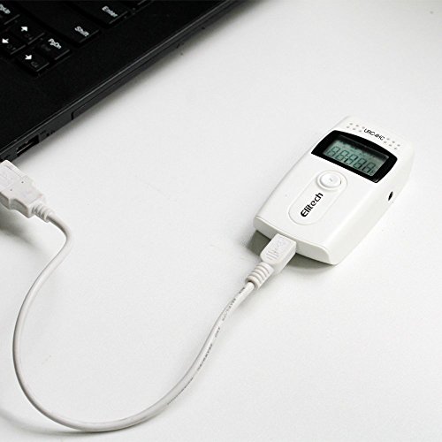 Elitech Temperature and Humidity Data Logger Recorder16000 Points with External Sensor for Fridge, RC-4HC 10PCS