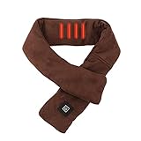 ZEZKT Bufandas calefactables USB para Hombres Y Mujeres Bufanda para Mujer USB Bufanda Calentador Bufanda Bufanda Calefactora Bufanda de Invierno para Mujer Ajustable Cuello Alivio