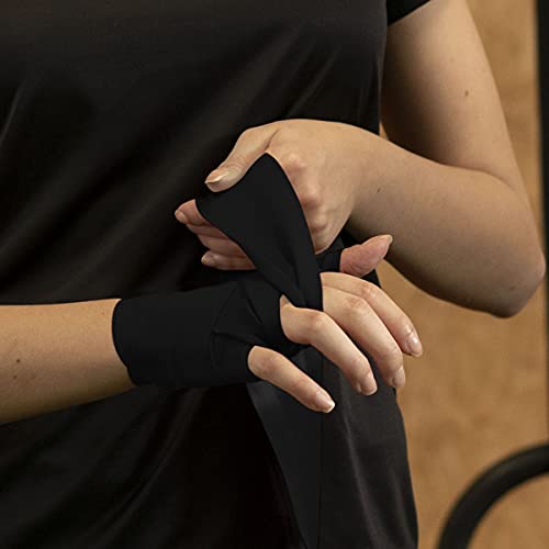 Bandagem Elastica 300cm x 5cm Preto Muvin
