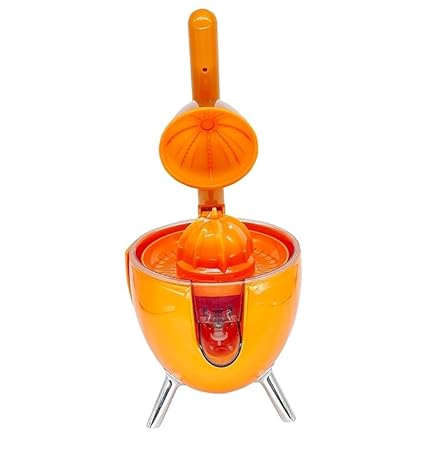 Kresal Power Juicy Electric Citrus Press, 300W - 2 Cones for Large & Small Fruits - Automatic Squeezer - Non-Slip Feet Retro Style