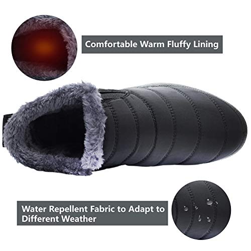 JOINFREE Winter Snow Boots for Women Men Anti-Skid House Shoes Ankle Boots Indoor Outdoor4