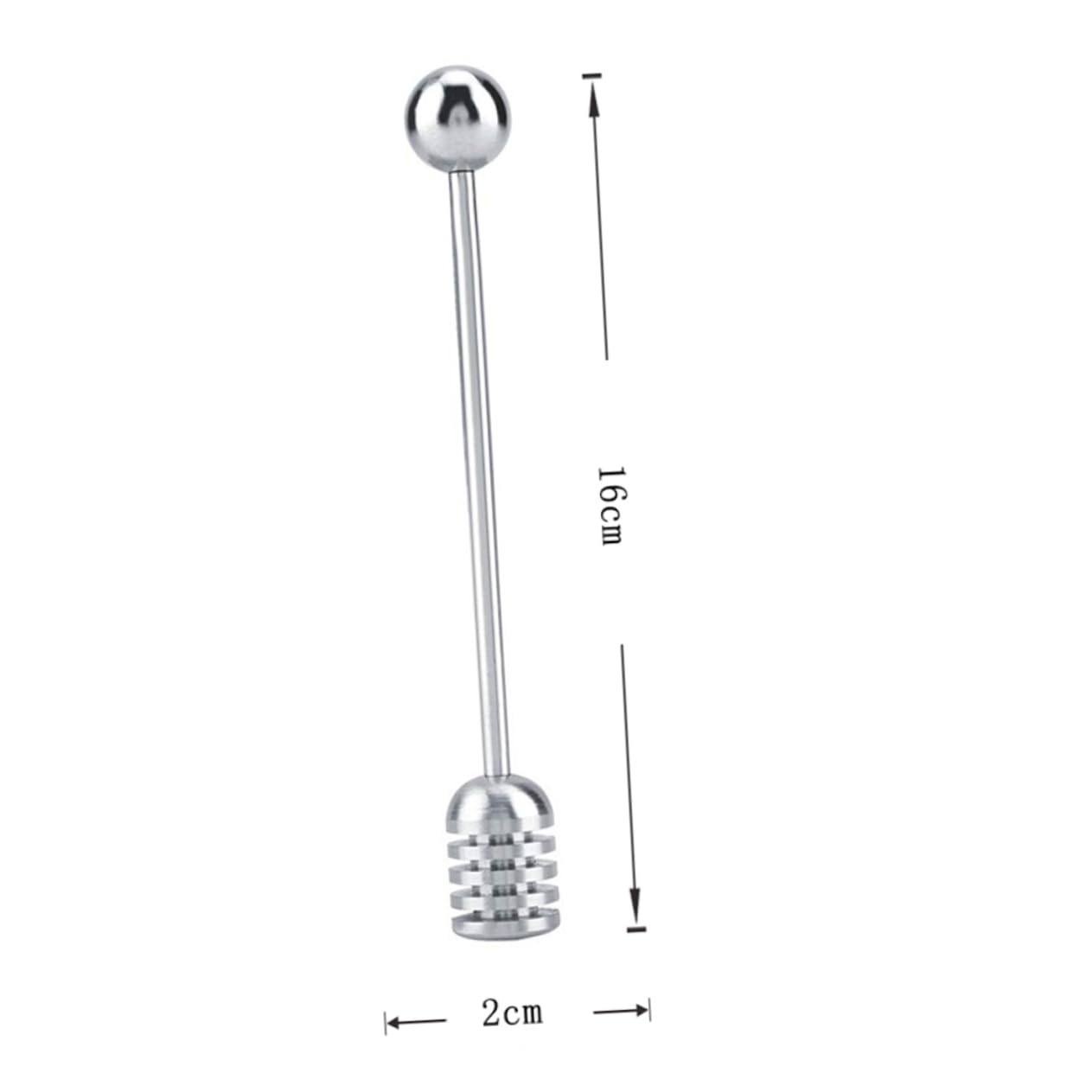 PRETYZOOM Honey Stirrer Wand Stainless Steel Honey Stick for Tea Coffee Syrup for Baking