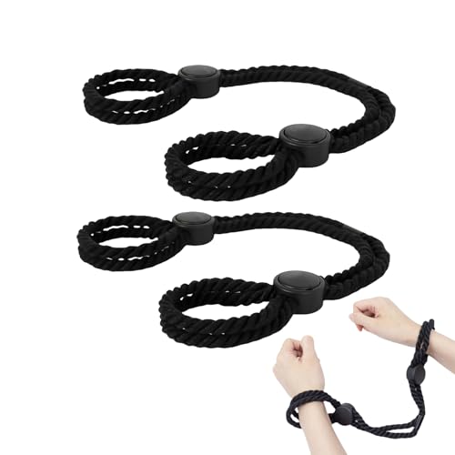 2 PZ Bondage BDSM Bondage Kit BDSM Handgelenke und Knöchel, Einstellbares BDSM Fesseln und Bondage Rope, Manette sexy erotici, Accessori sessualità Coppia