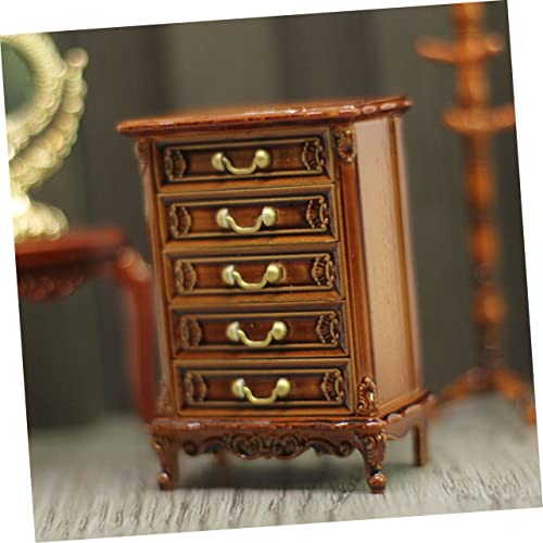 Generic Armário De Casa De Bonecas Brinquedos Joias Acessórios Casa Em Miniatura 3 Peças Mini Armári