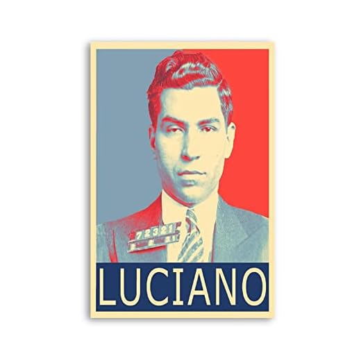 Xuxwhwy 50 x 70 cm ingen ram affisch och tryck maffia affisch canvastryck vintage affisch Luciano affisch canvas affisch