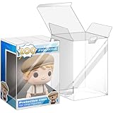 40 Pack Clear Protectors Case Compatible with Funko, 4' Pop Figures Case Protectors, 0.38mm Crystal Clear Display Cases for Collectibles with Locking Tab