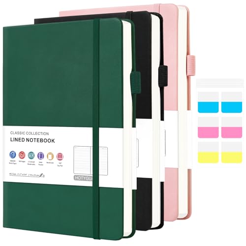 Carnet A5 ligné rose idéal pour organiser vos journées de travail et projets d'études