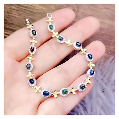 Bracelet opale 925 bracelet opale naturelle véritable pour femme et maman