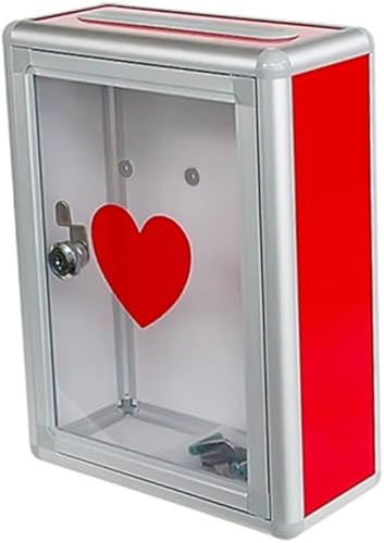 1pc Box Suggestion Box Wall Mount Donation Box Donation Box with Lock Metal Mailbox Wall Mount Mailbox Sturdy Collection Box Metal Collection Box