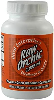 ULTRA ENTERPRISES ULTRA UE THE GLANDULAR PEOPLE Raw Orchic Tablets, 1000 Mg, 60 Count