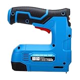 Jiawu Pistola Grapadora Eléctrica Pistola de Clavos de Iones de Litio de 1500 MAh para Tapizar Carpintería Velocidad de Clavos de 30 Piezas/min, Ideal para Reparación de Materiales y Fabricación