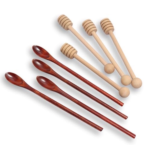 Derower 8-teiliges Honiglöffel- und Kaffeelöffel-Set