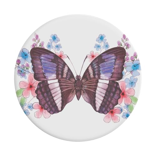 Image of PopSockets Adhesive Phone Grip, Holder, Phone Stand, Butterfly - So Fly