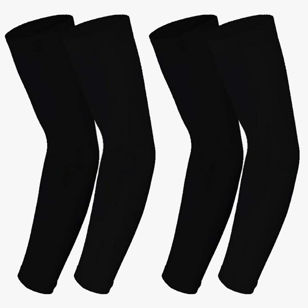 Manchette Bras Homme Volleyball - Manchon Anti UV Tatouage, Manchettes de Bras Femme Antidérapants, Manche Sport Compression Arm Sleeve, Protection pour Cyclisme, Running, 2 Paires