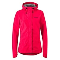 Gonso Sura Light, Damen Fahrradjacke, wasserdichte Regenjacke, Wasserdicht bis 10.000 mm & Winddicht, G-Tex, 2-Lagenlaminat & getapte Nähte, Weite Passform, PFC-frei, Pink, Gr. 50