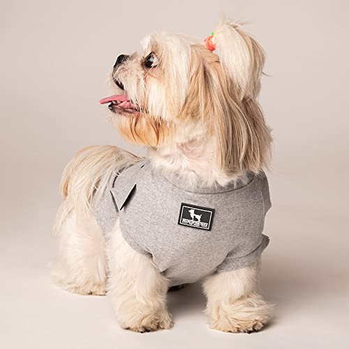 Image of HUFT Twinning - Mommy' s Favourite T-Shirt for Dogs - Grey with Black Print - 3XL