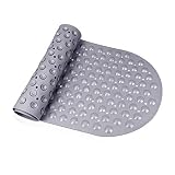 Telgoner Badewannenmatte, Badewanneneinlage rutschfeste Duschmatte 100x40cm, Weiche Matte Badewanne für Kinder und Baby, Schnell Trocknend und Schimmelresistent Antirutschmatte aus TPE-Material