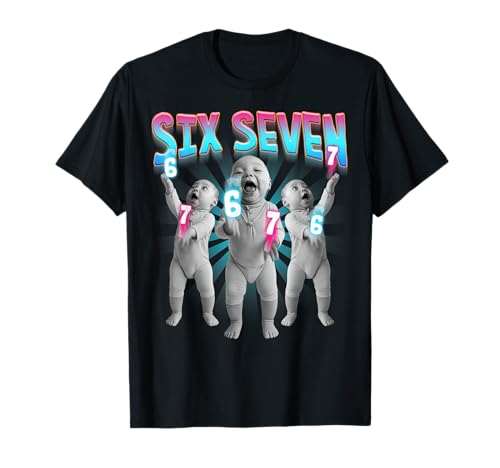 Funny Niche Baby 6-7 Six Seven Hand Funny Ai Baby Meme T-Shirt