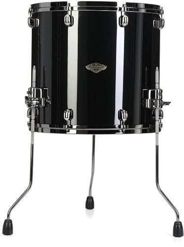 Tama Starclassic Walnut/Birch Floor Tom - 18 inches x 16 inches, Piano Black with Black Nickel Hardware - Sweetwater Exc