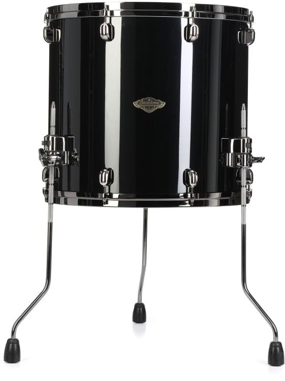 Tama Starclassic Walnut/Birch Floor Tom - 18 inches x 16 inches, Piano Black with Black Nickel Hardware - Sweetwater Exc