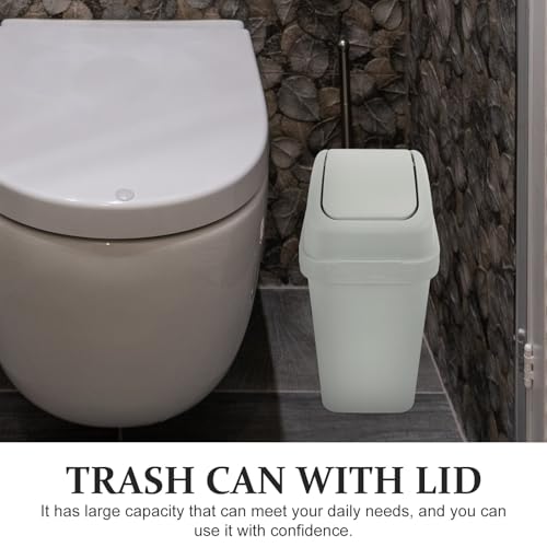 Caneca de basura con tapa abatible 6L azul GARVALON miniatura 7