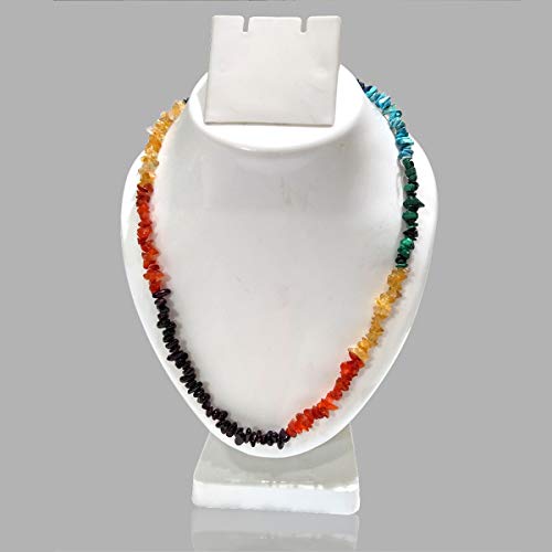 Image of Reiki Crystal Products Certified Natural Crystal Stone Chip Mala Necklace Collection for Men & Women, Reiki Energized Gemstone Jewellery for Meditation, Yoga, Spiritual Styling & Everyday Wear, Multiple Stone Variants