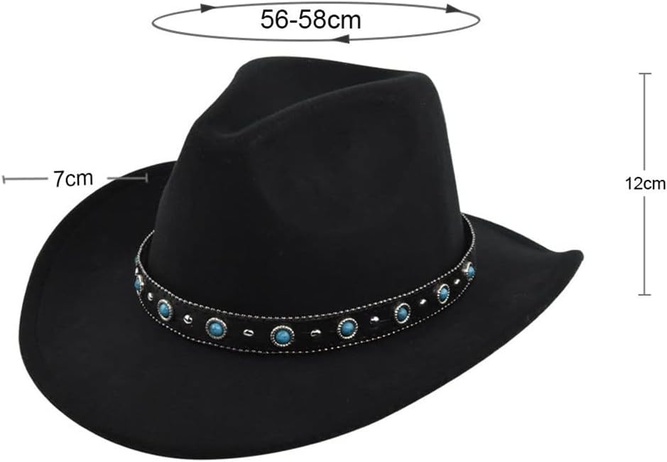 Retro Jazz Hat Wool Top Hat Outdoor Sun Hat