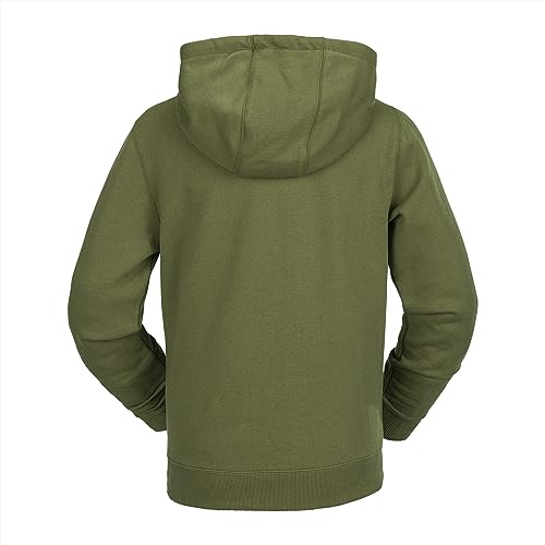 Sweat a capuche Volcom vert pour garcon ideal pour le skatepark et le college - 2