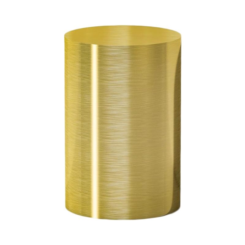 Socle cylindrique en acier inoxydable doré table mariage 40x60