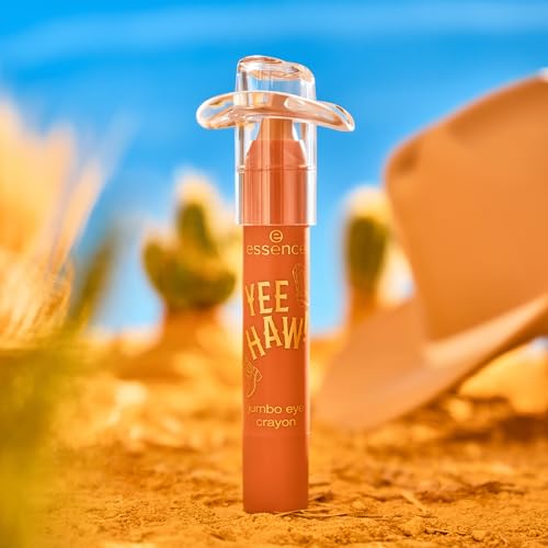 essence YEE HAW! jumbo eye crayon, Lidschatten, Nr. 01, Nude, hochpigmentiert, schimmernd, vegan, ohne Mikroplastikpartikel, Nanopartikel frei, ohne Parfüm, 1er Pack (2.8g)