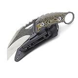 MASALONG Ghostly Claw Outdoor Camping Tactical Karambit Martial Claws Knife M121 (Black)