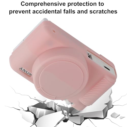 Funda de silicona para cámara Sony ZV-1 color rosa claro miniatura 5