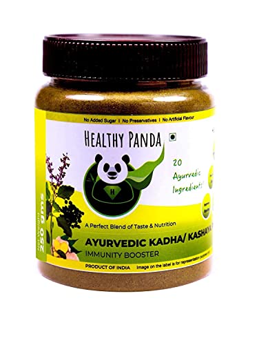 Image of HEALTHY PANDA Natural Desi Immunity Booster Kadha Made Of 20 Ayurvedic Ingredients Kashaya Powder, Herbal Tea, Sukku Coffee, Desi Kahwa 250 g (Pack Of 1)
