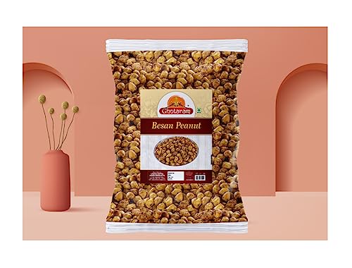 Ghotaram Organic Sing Bhujia Namkeen, Besan Coated Peanuts, Crunchy & Spicy Singh Bhujia, Kadalai mavu monkey nuts, Fried in Cold Pressed Groundnut Oil Nut Cracker-250 * 1Pack - Image 3