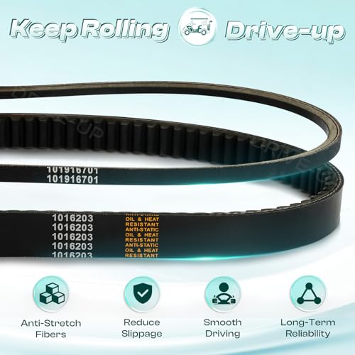 Image of DRIVE UP 1016203 101916701 Starter Generator and Drive Belt Kit for Club Car DS Precedent Golf Cart