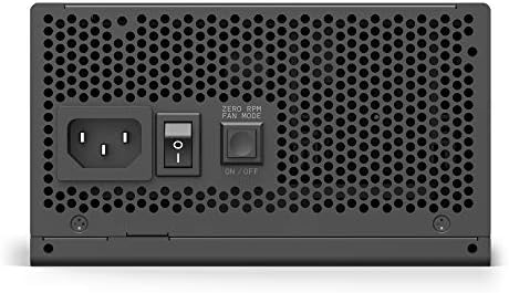 NZXT C650 - NP-C650M-UK - 650 Watt PSU - 80+ Gold Certified - Hybrid Silent Fan Control - Fluid Dynamic Bearings - Modular Design - Sleeved Cables - ATX Gaming Power Supply