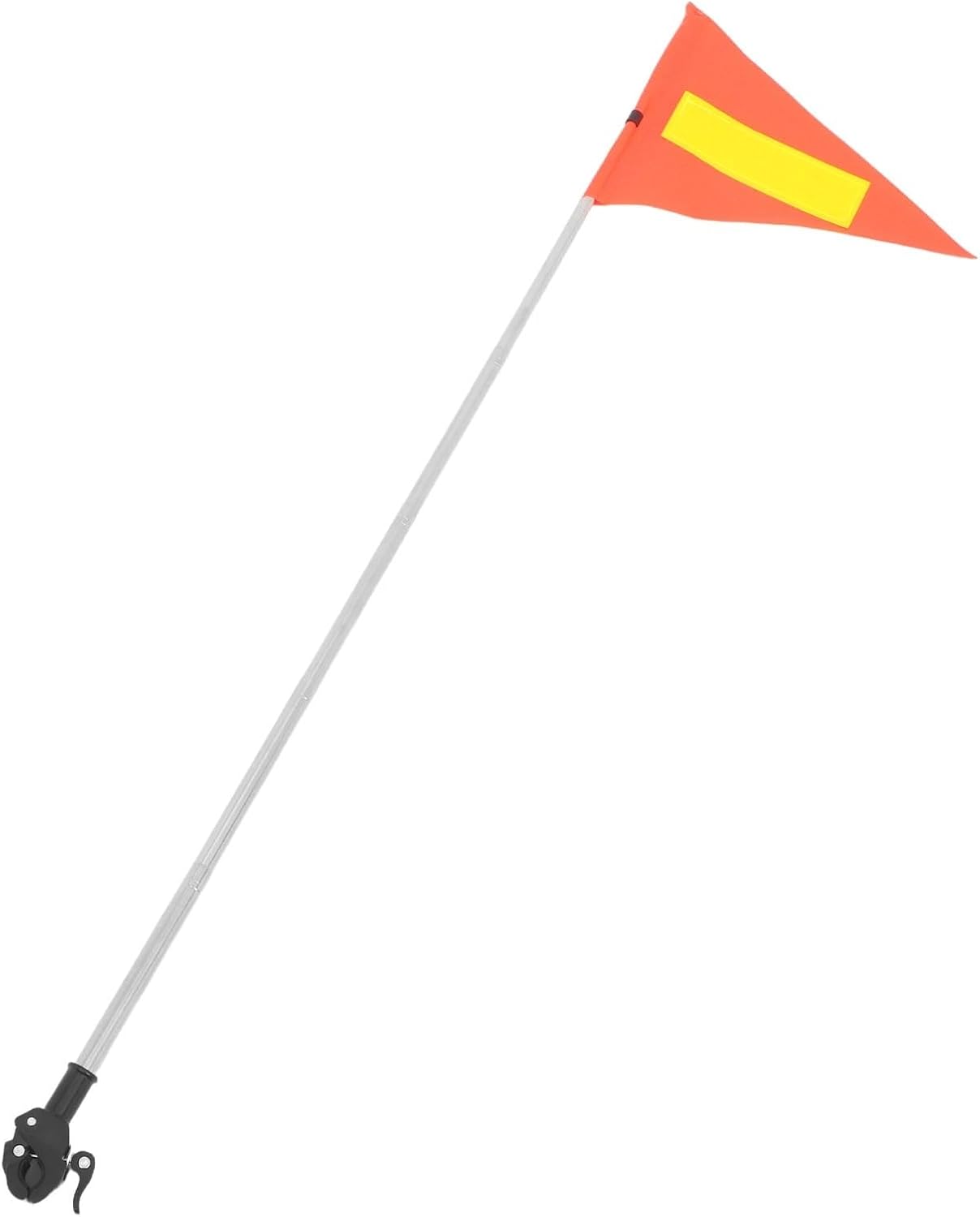 Bike Flag 2/4pcs 1.2m Telescopic Triangle Flag Safety Pole Reflective Adjustable Golf Cart Wheelchair Accessories Car Parts(2pcs)