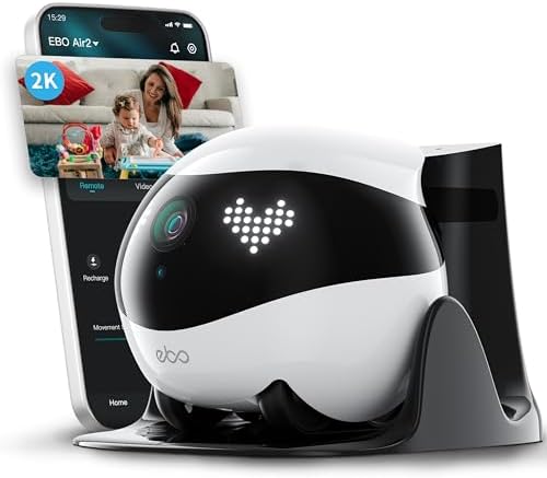 Enabot EBO Air 2 FamilyBot-Intelligenter 2K Überwachungskamera Ro...