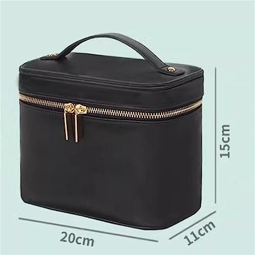Bucket makeup bag with large capacity and mirrors cylinder storage box, portable washing image 5