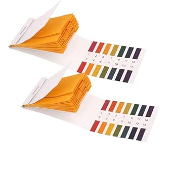 2 Pack pH Test Strips, 160 Strips pH 1-14 Universal Litmus Test Paper