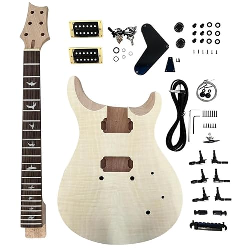 Unfinished Guitar Body Electric Guitar Kit Unfinished Mahogany Body Neck Maple Fretboard