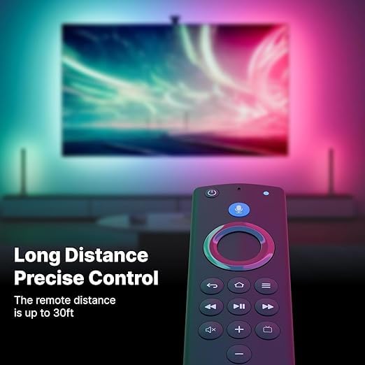 Image of LOUTOC Voice Remote Control Compatible with AMZ TV Stick 3rd Gen (Black)