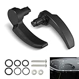 Yumfugu 2 PCS Car Saddlebag Handle Switch, Alloy Saddle Bag Latch Lid Lifter, Motorbike Auxiliary Sccessories, for Harley Davidson Touring Street Glide, FLHR FLHT FLHX FLHTK 2014-2021 (Black)