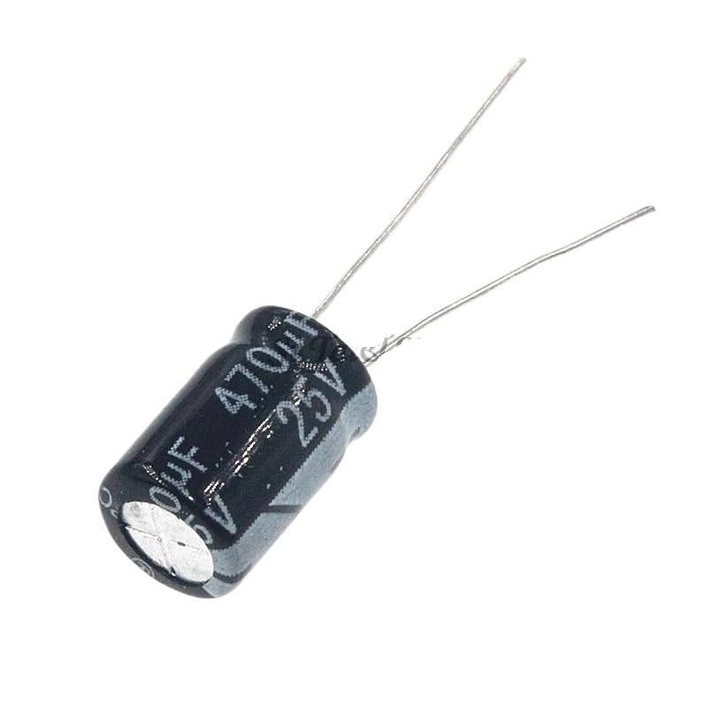 Condensateur électrolytique 470UF 25V radial 8 * 12mm composant pour circuit imprimé audio