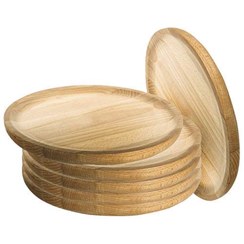 Ruibal - Platos Pulpo Madera - Set 6 - Ø 30 cm Pino